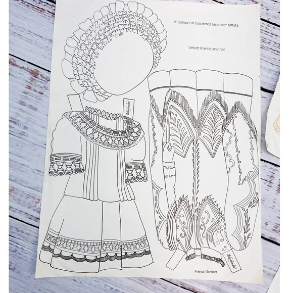 Vintage 1987 Peck-Gandre Paper Doll with Paper Doll Clothes - Picture 5 of 9